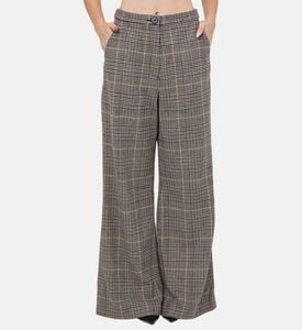 بنطال من الصوف الاسكتلندي بمربعات