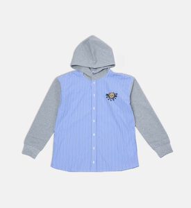 Moschino BKT Striped Hooded Shirt, Packshot View