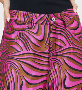 زيبرا بروكيد بنطلون بوي فريند