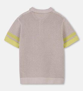 Embroidered Logo Knitted Polo