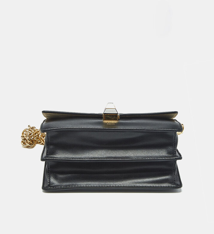 Fendi Preowned Fendi Black-brown Small Kan Shoulder Bag, Packshot View