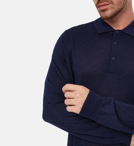 Corneliani Button Placket Long-sleeve Polo Shirt, Model View