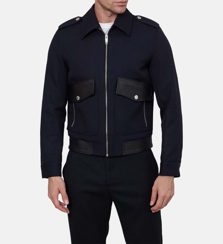 Zip-up Leather Jacket