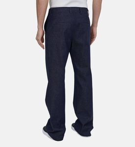 Denim-effect Wide-leg Suit Pants