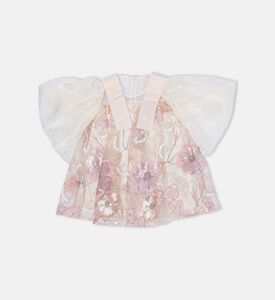 Organza Floral Embellished Top