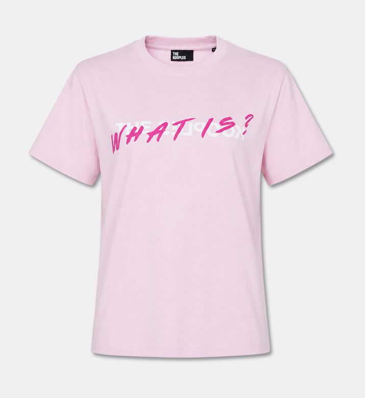 The Kooples Graphic Two-tone Logo-print Short-sleeve T-shirt, Packshot View