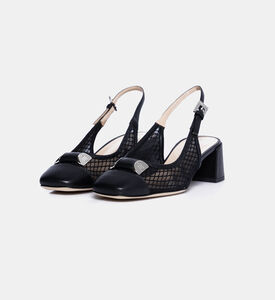 Court Shoe In Nude Mesh Court Shoe In Nude Mesh