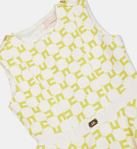 Girl Monogram Sleeveless Dress