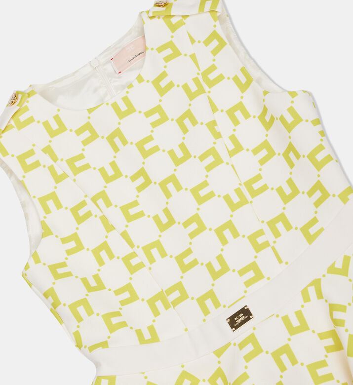Girl Monogram Sleeveless Dress