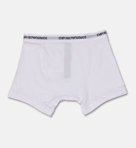 Emporio Armani Logo-waistband Trunk Briefs Set, White, Xxl, Packshot View