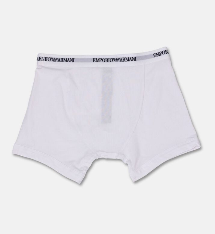 Emporio Armani Logo-waistband Trunk Briefs Set, White, Xxl, Packshot View