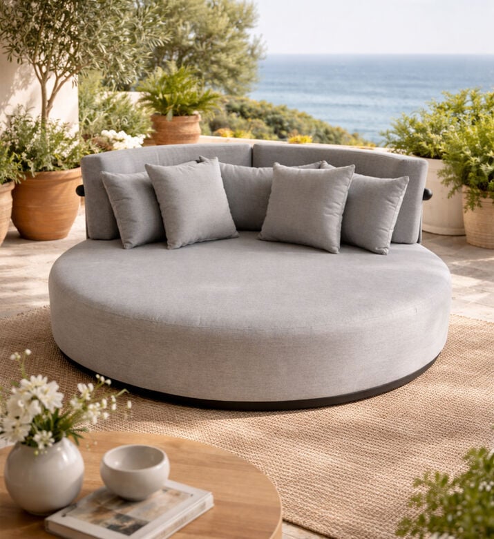 Home Deco and More Armani Round Daybed, Packshot View