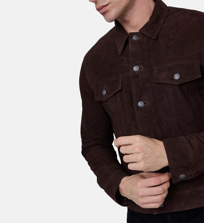 Basses Goat Suede Leather Jacket