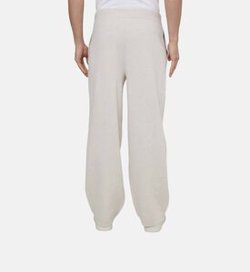 Wide-leg Knit Track Trousers