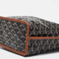 Goyard Goyardine Coated Canvas Leather Mini Reversible Tote Preowned