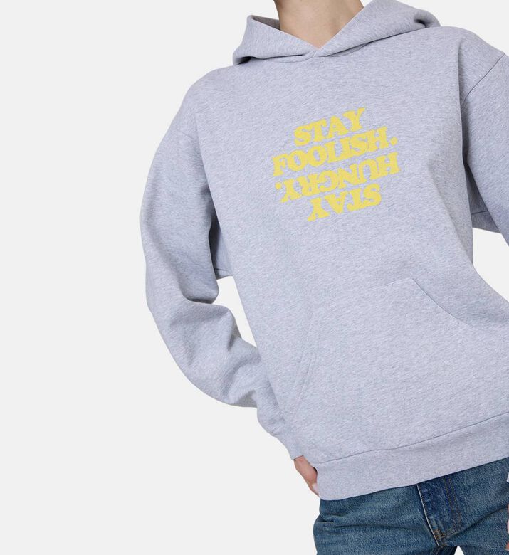 Contrasting Print Cotton Blend Sweatshirt Contrasting Print Cotton Blend Sweatshirt