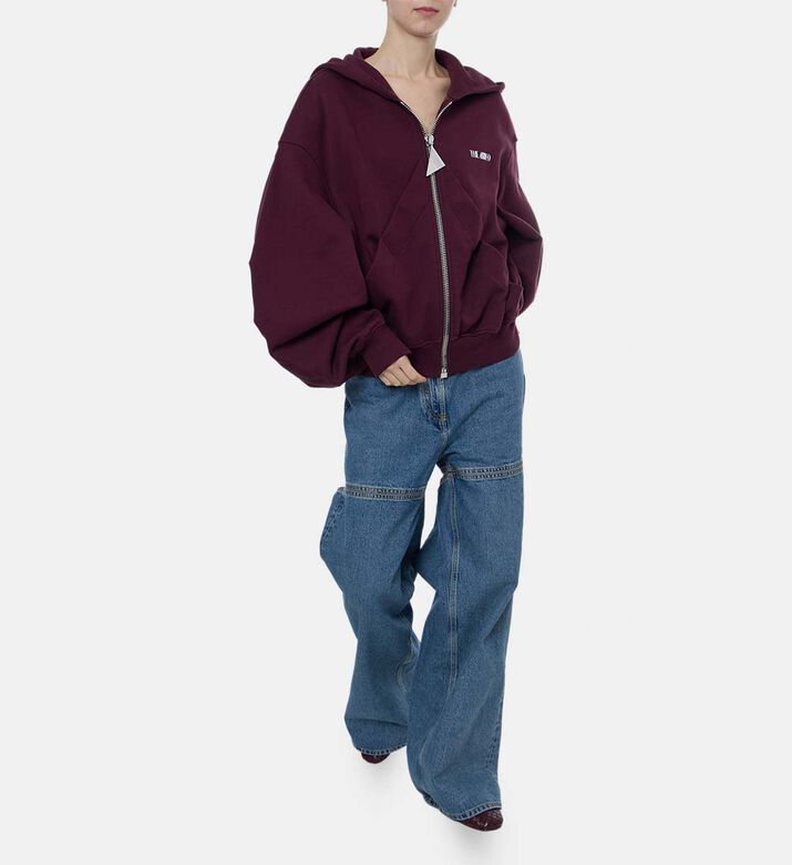 Embroidered Hooded Sweatshirt