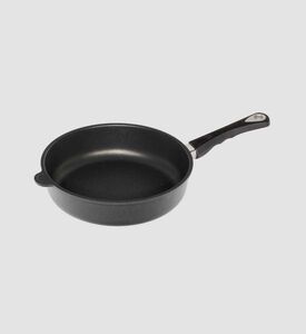 AMT Gastroguss Cast Aluminum Crepe Pan, Black, 24-cm, Packshot View