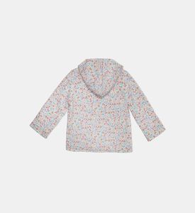 Floral-print Hooded Jacket