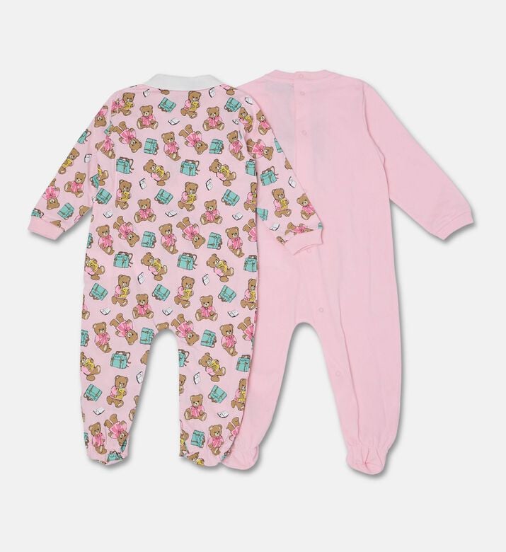 Moschino Kids Teddy Print Babygrows Set, Packshot View
