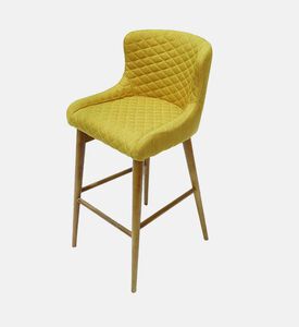 Home Deco and More Coco Quilt Bar Chair, Yellow, 53x46x103-cm, Packshot View