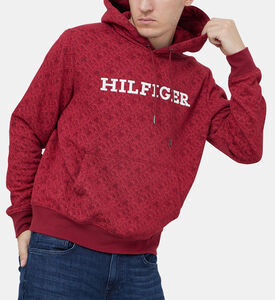 هودي قطن بطبعة Monogram