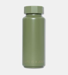 Design Letters Hearts Insulated Thermo Bottle, Dark-green, Packshot View