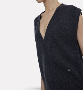 Ganni Vest, Black, L, Model View