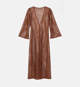 Palmacea Knit Open-front Cardigan, Brick, M, Packshot View
