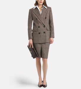 Luisa Spagnoli Fornaio Front Slit Knee-length Pencil Skirt, Model View