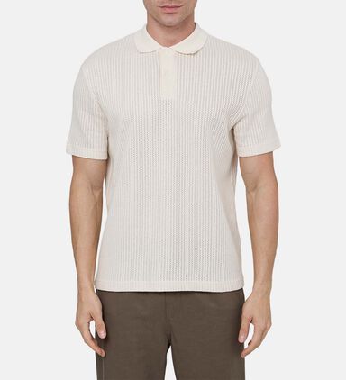 Knitted Short-sleeve Polo Shirt