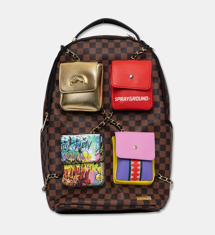 Sprayground Backpack Canvas Painted Paris, Packshot View