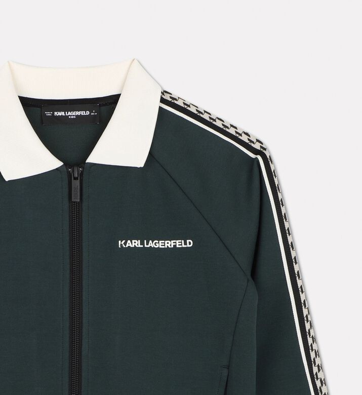 Karl Lagerfeld Track Ribbed Cardigan, Packshot View