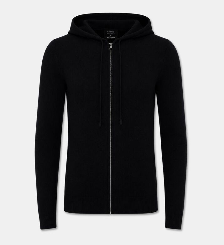 Galeries Lafayette Nachcap Zippered Hooded Jacket, Black, S, Packshot View