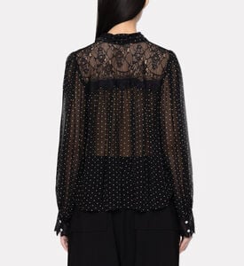 Sea NY Paisley-print Long-sleeve Dress, Model View