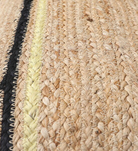 Home Deco and More Vlad Jute Fabric Square Filled And Vaccumed Cushion, Packshot View