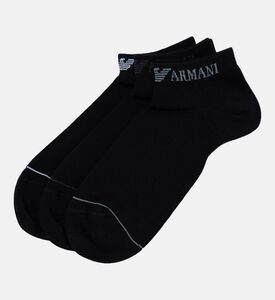 Logo-embroidery Elastic Band Socks