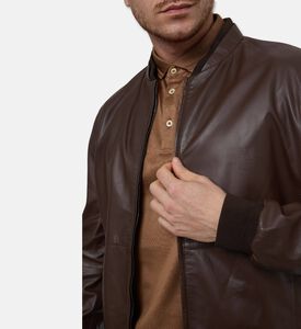 Corneliani Lambskin Leather Jacket, Model View