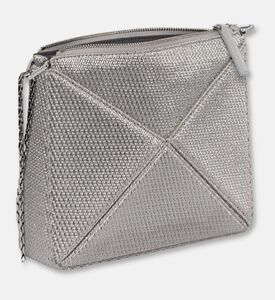 Mlouye Flex Suede Top Handle Mini Bag, Silver, Packshot View