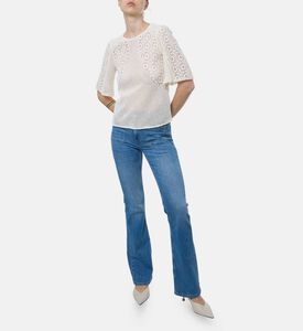 Ba and Sh Wide Short-sleeve Crewneck Top, Model View