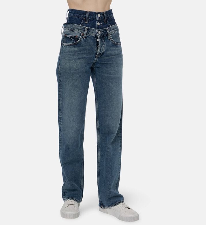 Agolde High Rise Wide-leg Pants, Model View