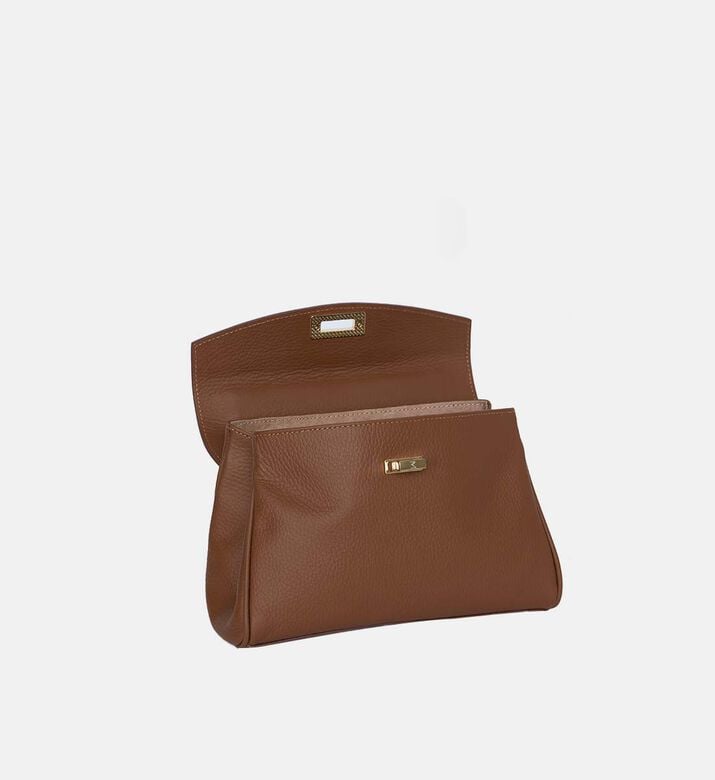 Maya.M The Corporate Calf Leather Handbag, Terracotta, Packshot View