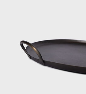 صينية تقديم معدنية مزخرفة