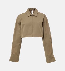 Cropped Boxy-fit Long-sleeve Top