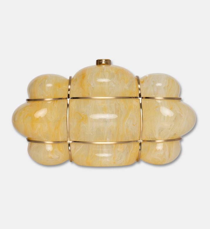 Cult Gaia Bolla Acrylic Minaudi&egrave;re, Yellow, Packshot View