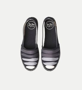 Rose-ne Vegan Cotton Blend Patterned Flat Espadrille