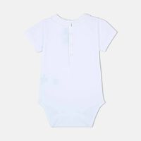 Embroidered Collar Short-sleeve Bodysuit