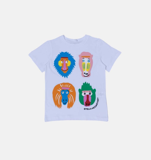 Toddler Cotton Monkey-print T-shirt