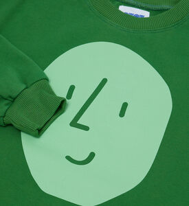 سويت شيرت بطبعة وجه بطاطس