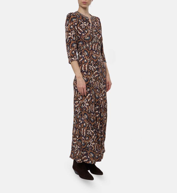 Ba and Sh All-over Print Three-quarter Dress, Model View